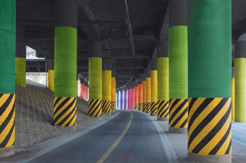 Mise en couleur Dongjak Bridge pour Samsung, Séoul, Corée - A3DC - Atelier 3D couleur - Samsung rénovation urbaine