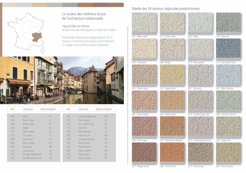 Weber Saint-Gobain, outils de communication couleur, a3dc. géographie de la couleur atelier 3D couleur