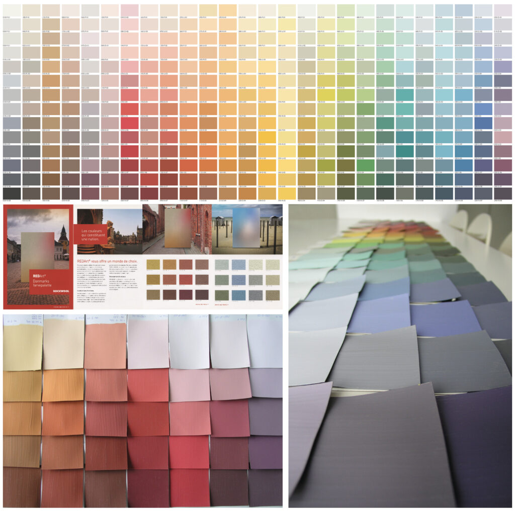 Rockwool RedArt, conceptions des nuanciers europeens PURE & DESIGN, a3dc Atelier 3d Couleur