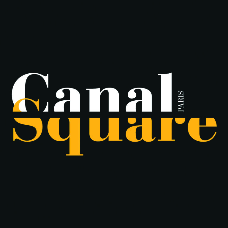 Canal square immobilier conception graphique, logotype et couleur campagne de communication a3dc atelier 3D couleur