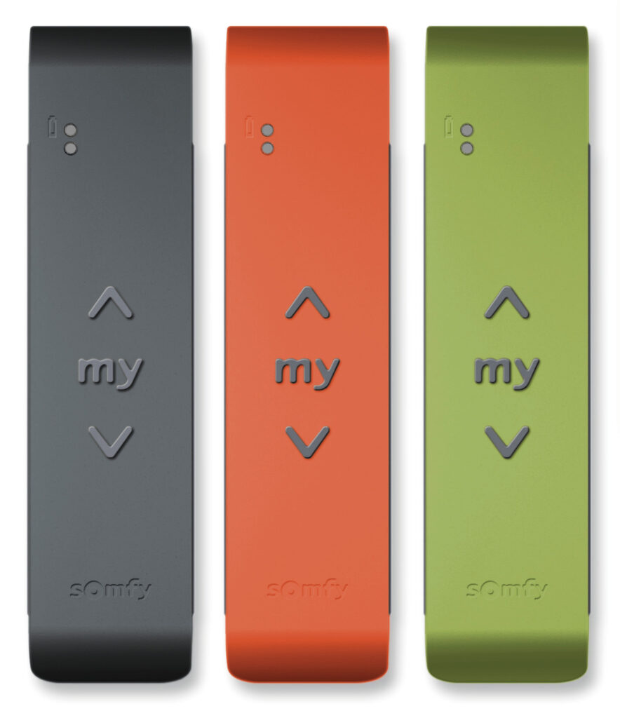 Somfy, télécommandes domotiques, couleurs de gammes, design couleur a3dc Atelier 3D couleur