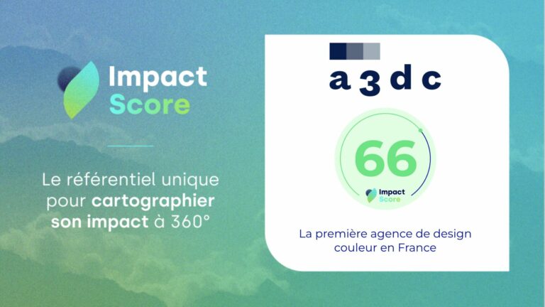 Visuel du score de 66/100 de l'impact score d'A3DC