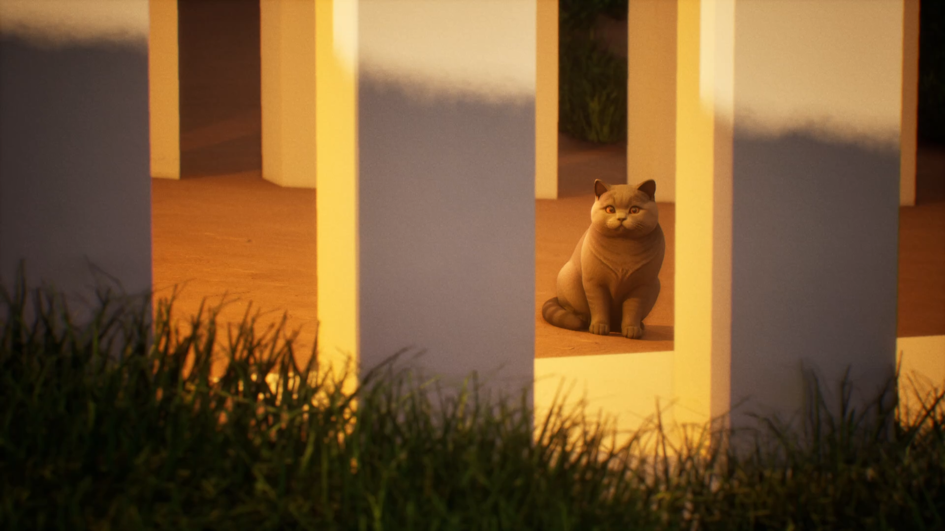 Rendu d’un environnement 3D éclairé dans Unreal Engine 5