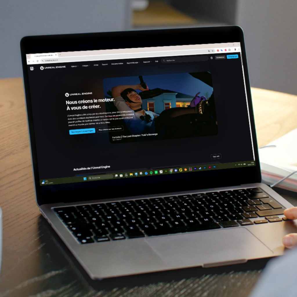 Découverte d’Unreal Engine 5 lors de la formation à la visualisation temps réel